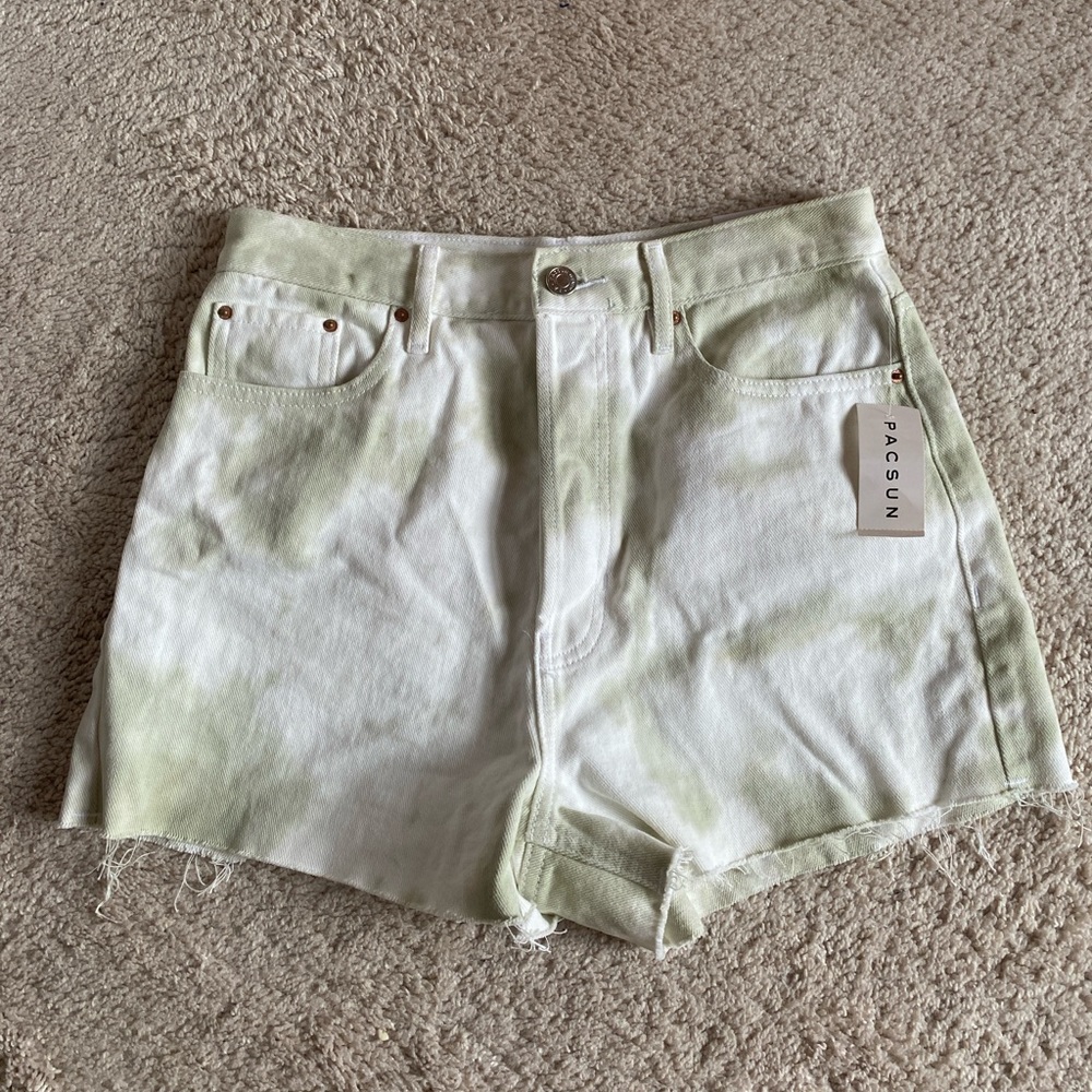 Pacsun Green Denim Shorts